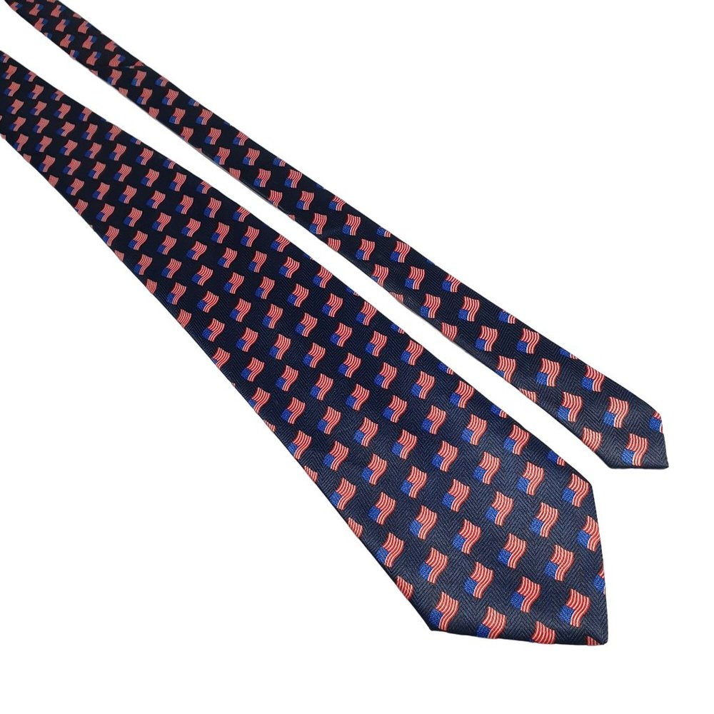 Umo Lorenzo Italy Mens Necktie Tie Designer Flag Patriotic Work Office Dad Gift